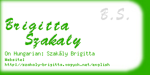 brigitta szakaly business card