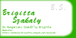 brigitta szakaly business card